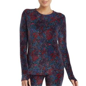 ClimateRite by cuddle duds paisley fleece multicolor top